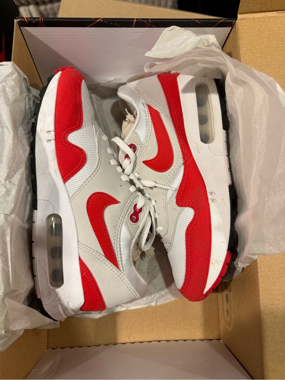 Nike Kids Air Max Sneakers - White & Red